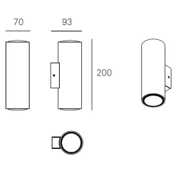 Milan Kronn Wandleuchte