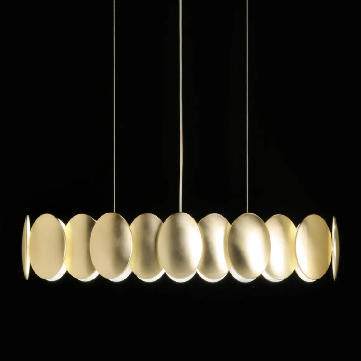 Milan Obolo LED Pendelleuchte, oval, Auslaufmodell