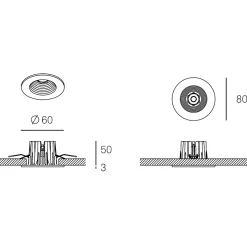 Milan Robotic LED Einbaustrahler, Auslaufmodell
