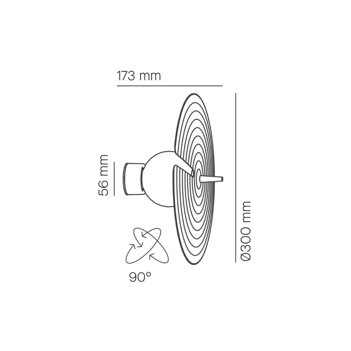 Milan Symphony Wand- / Deckenleuchte