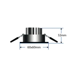 Mobilux MOA 3960 2,2 W LED Möbeleinbauleuchte