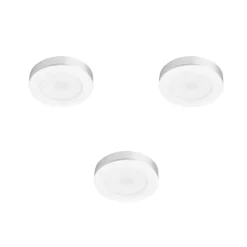 Mobilux MOB Möbel R 3x3 W LED Ein- / Aufbauleuchte, 3er Set