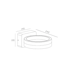 Mobilux Ringline LED Wandleuchte