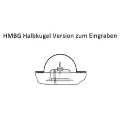 Moonlight Halbkugel HMBG mit Eingrabsockel