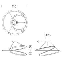 Nemo Kepler LED Sospensione Downlight