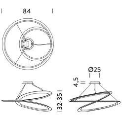 Nemo Kepler Minor LED Sospensione Uplight