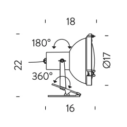 Nemo Projecteur 165 Clip / Pinza