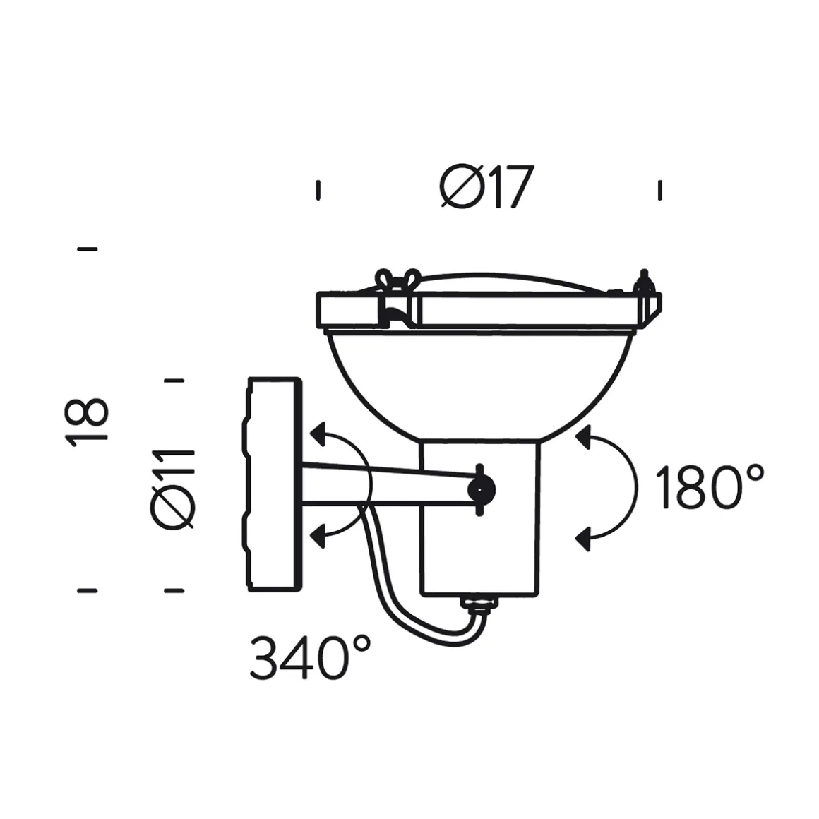 Nemo Projecteur 165 Parete / Soffitto