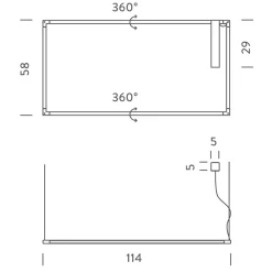Nemo Spigolo Horizontal LED Sospensione