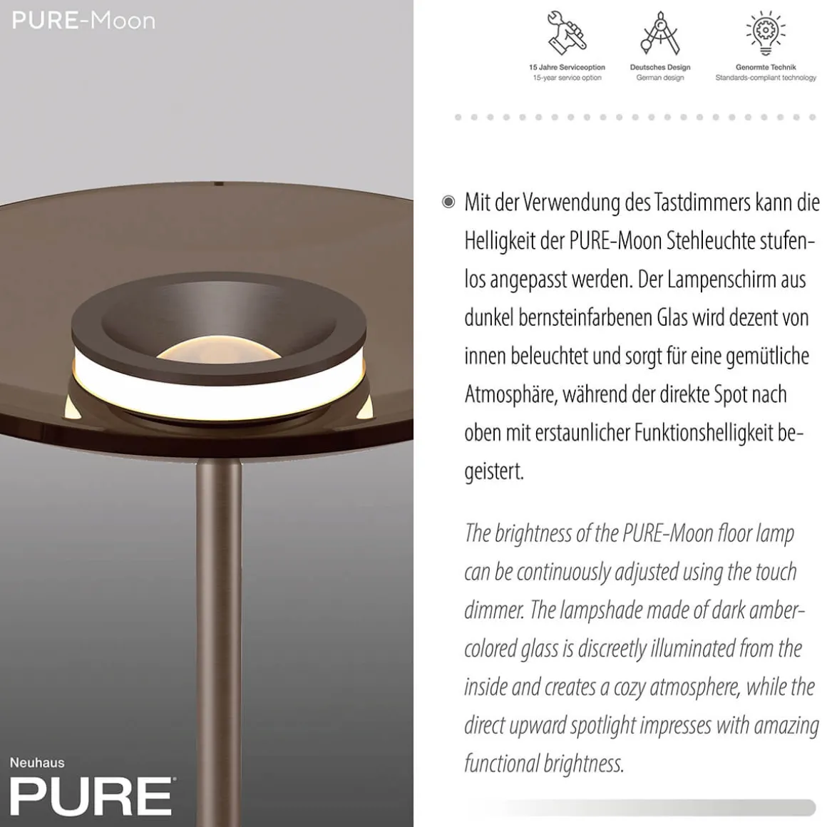 Neuhaus PURE by Paul Neuhaus PURE Moon LED Stehleuchte