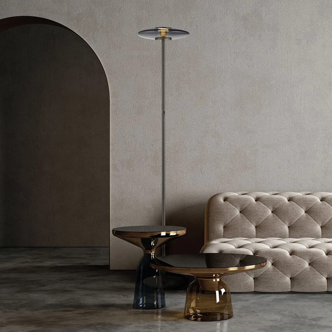 Neuhaus PURE by Paul Neuhaus PURE Vitrum LED Stehleuchte