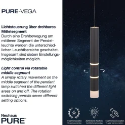 Neuhaus PURE by Paul Neuhaus PURE Vega LED Pendelleuchte