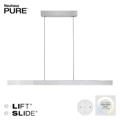 Neuhaus PURE by Paul Neuhaus PURE Moto-Rise LED Pendelleuchte mit e-SLIDE, e-LIFT und CCT