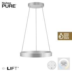 Neuhaus PURE by Paul Neuhaus PURE E-Clipse LED Pendelleuchte mit e-LIFT und CCT