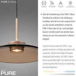 Neuhaus PURE by Paul Neuhaus PURE E-Moon LED Pendelleuchte mit e-LIFT und CCT