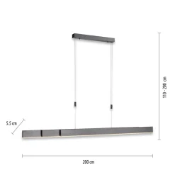 Neuhaus PURE by Paul Neuhaus PURE Moto LED Pendelleuchte mit e-SLIDE und CCT