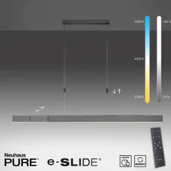 Neuhaus PURE by Paul Neuhaus PURE Moto LED Pendelleuchte mit e-SLIDE und CCT