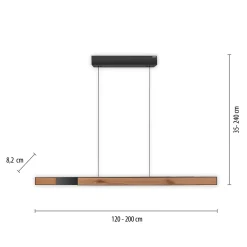 Neuhaus PURE by Paul Neuhaus PURE Moto-Rise LED Pendelleuchte mit e-SLIDE, e-LIFT und CCT, Rückläufer