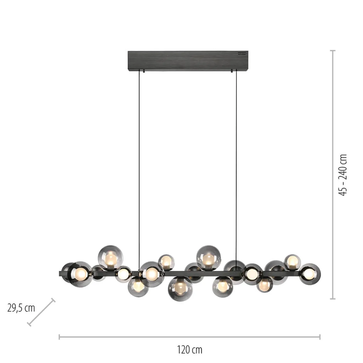 Neuhaus PURE by Paul Neuhaus PURE E-Popup LED Pendelleuchte mit e-LIFT und CCT