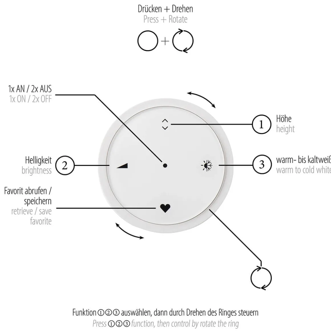Neuhaus PURE by Paul Neuhaus PURE E-Popup LED Pendelleuchte mit e-LIFT und CCT