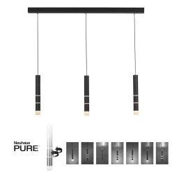 Neuhaus PURE by Paul Neuhaus PURE Vega LED Pendelleuchte, 3-flg.