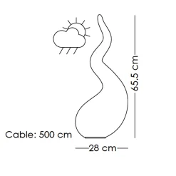 next Alien easy Outdoor Steh- / Tischleuchte