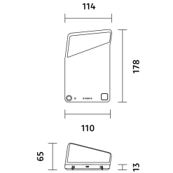 Nimbus Winglet CL LED Akku-Wandleuchte