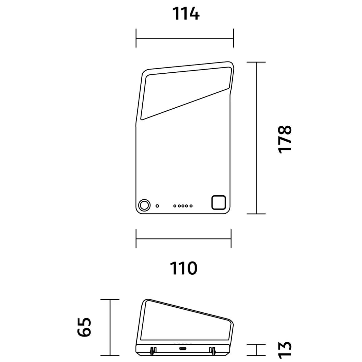 Nimbus Winglet CL LED Akku-Wandleuchte