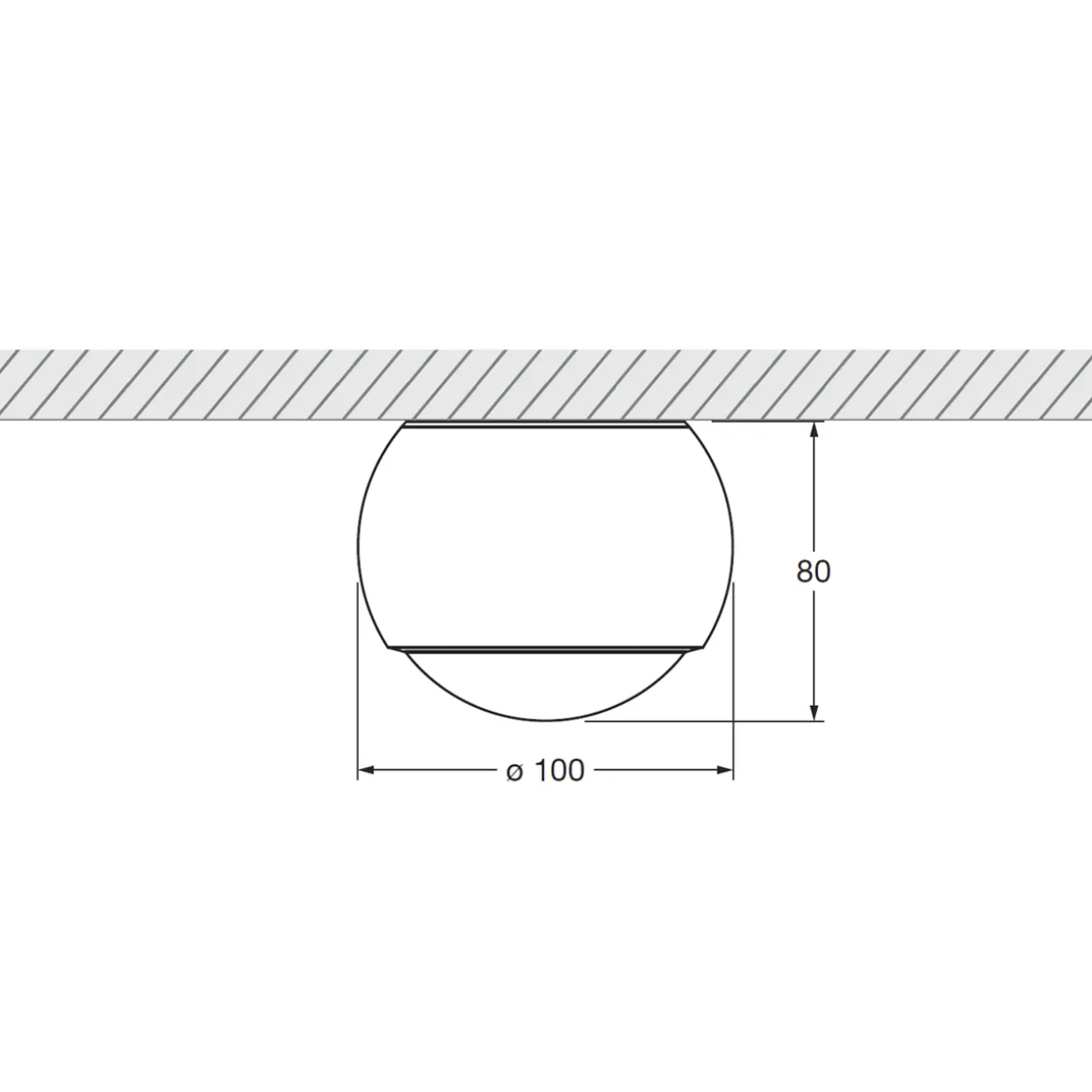 Occhio io alto v Volt C LED Deckenstrahler, 2700 K