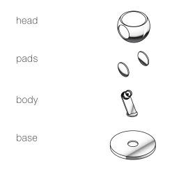 Occhio io 3d basso C LED Boden- / Tischleuchte, 3000 K