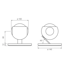 Occhio io 3d basso C LED Boden- / Tischleuchte, 3000 K