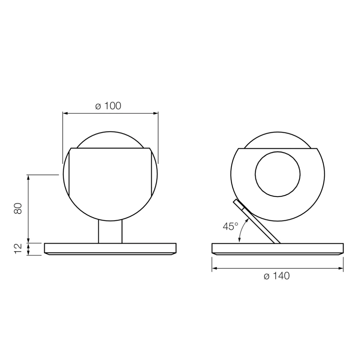 Occhio io 3d basso C LED Boden- / Tischleuchte, 2700 K