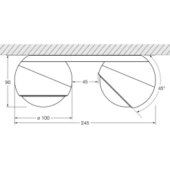 Occhio io giro doppio Volt C LED Deckenstrahler, 2700 K