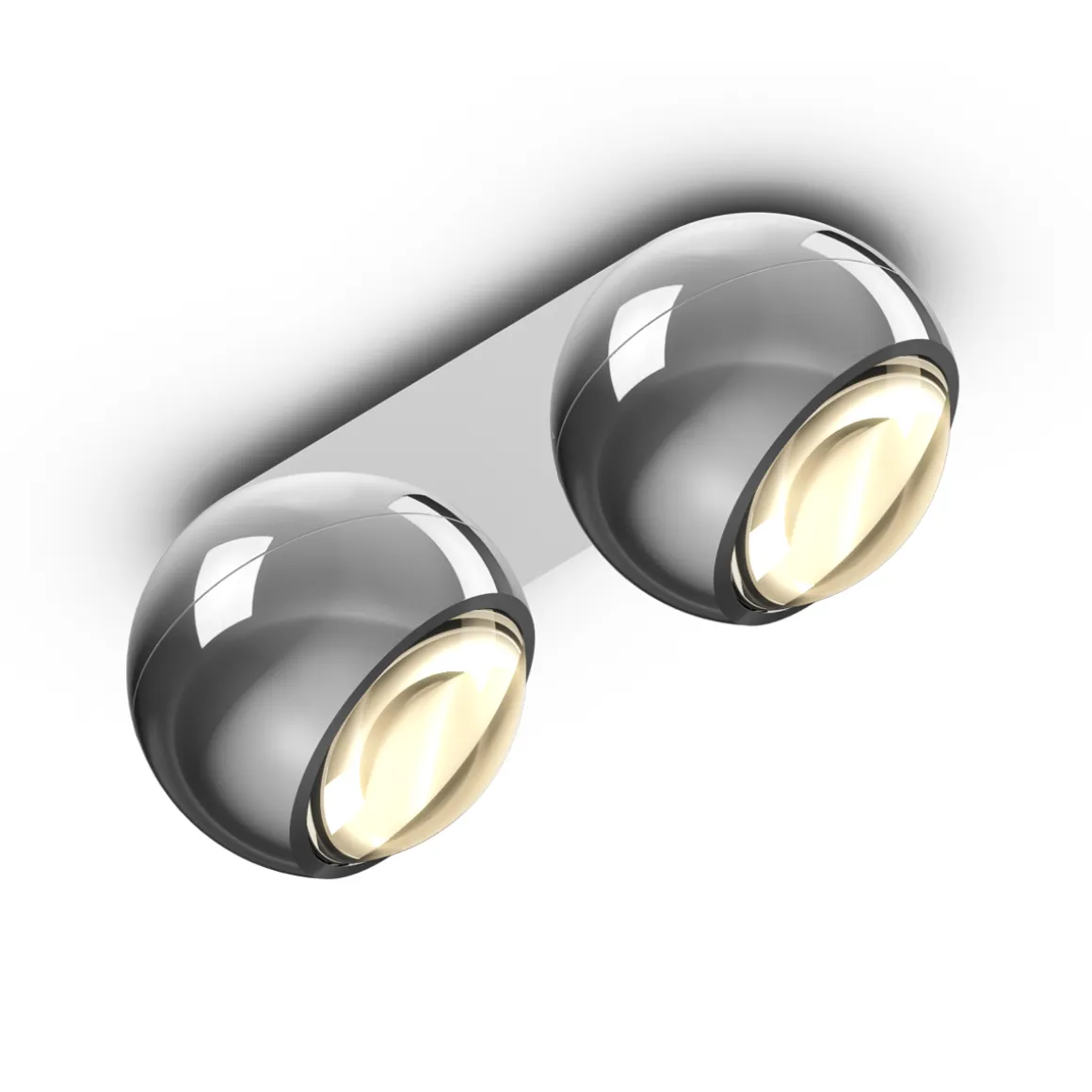 Occhio io giro doppio Volt C LED Deckenstrahler, 2700 K