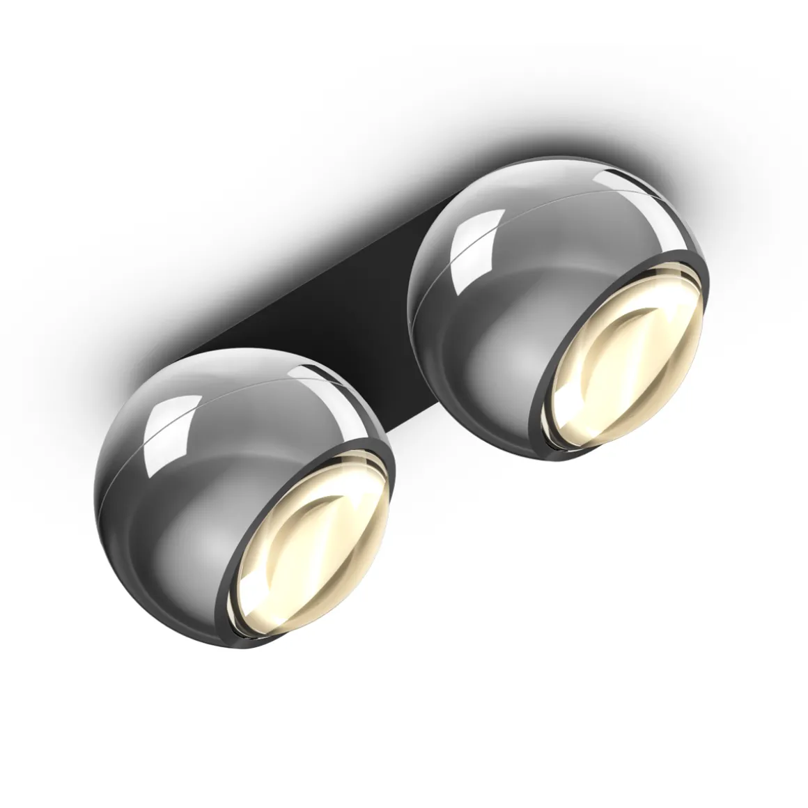 Occhio io giro doppio Volt C LED Deckenstrahler, 2700 K