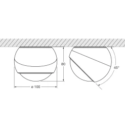 Occhio io giro Volt C LED Deckenstrahler, 2700 K