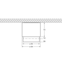 Occhio lui alto v Volt Z Deckenstrahler, 2700 K