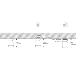 Occhio lui volto Volt Z Deckenstrahler, 2700 K