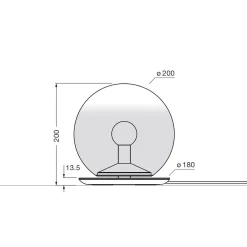 Occhio Luna basso LED Tischleuchte