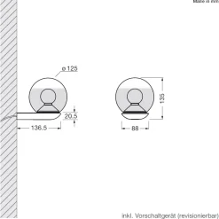 Occhio Luna parete LED Wandleuchte