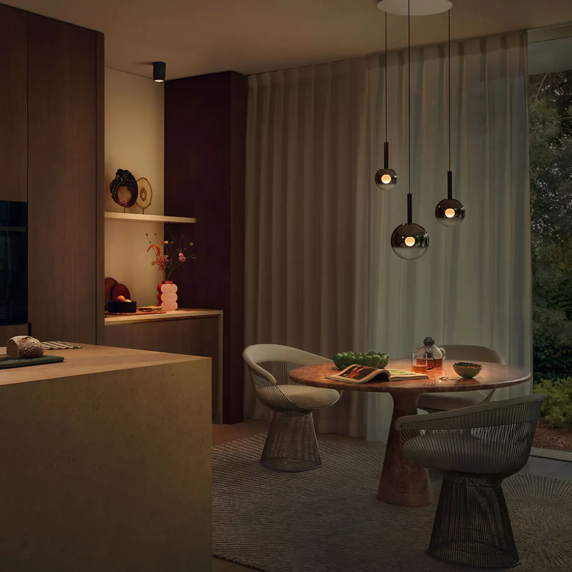 Occhio Luna sospeso cloud 3 fix LED Pendelleuchte