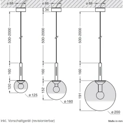 Occhio Luna sospeso fix up LED Pendelleuchte