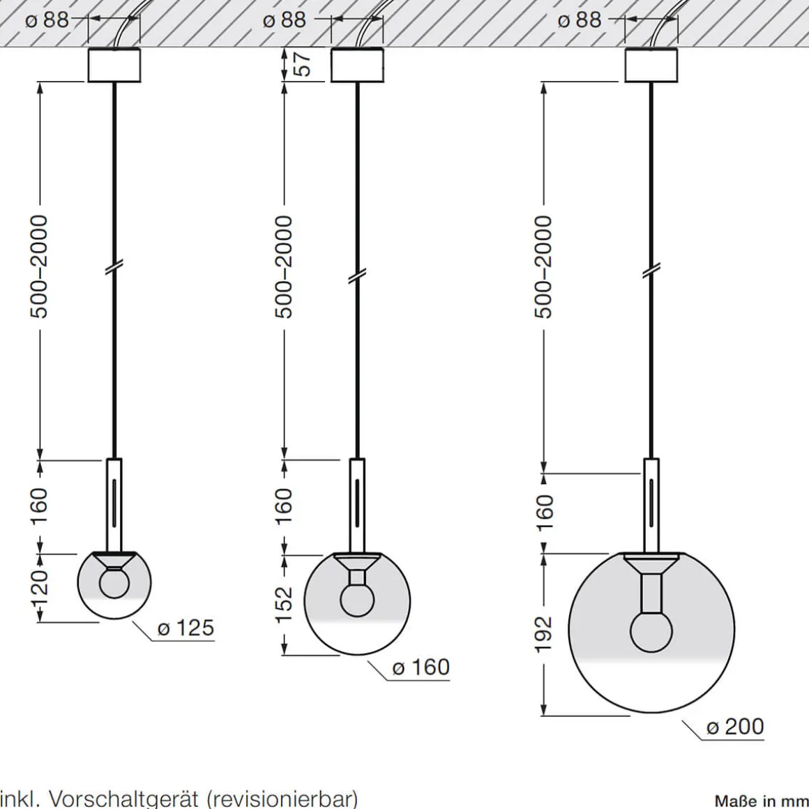 Occhio Luna sospeso var up LED Pendelleuchte, variabel