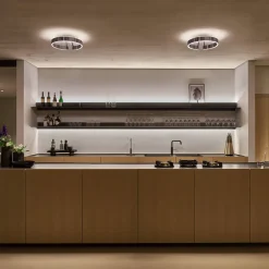 Occhio Mito aura 40 narrow LED Deckenleuchte, Base: weiß matt