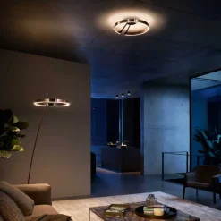 Occhio Mito aura 40 narrow LED Deckenleuchte, Base: schwarz matt