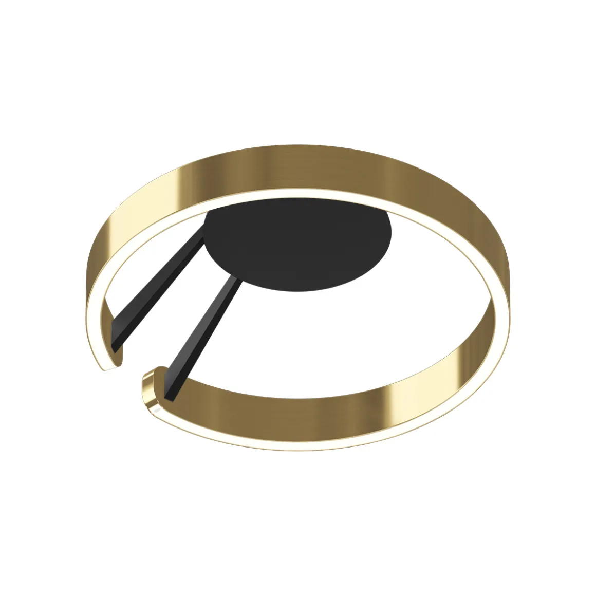 Occhio Mito aura 40 narrow LED Deckenleuchte, Base: schwarz matt