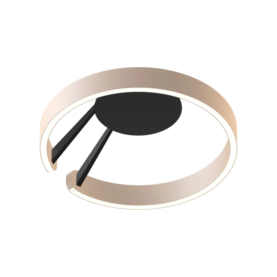 Occhio Mito aura 40 narrow LED Deckenleuchte, Base: schwarz matt