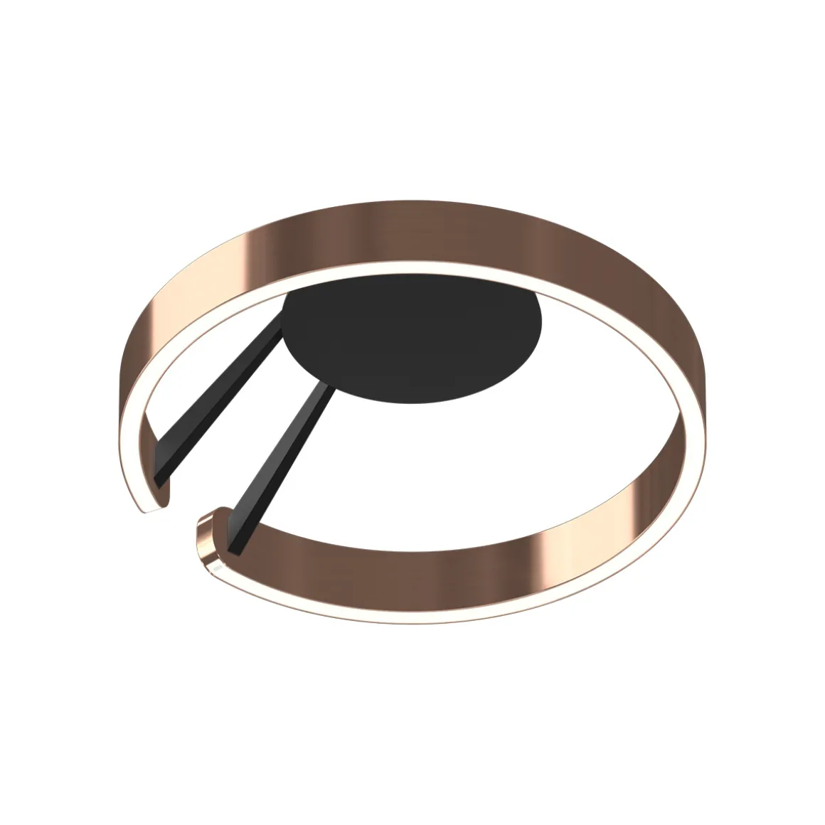 Occhio Mito aura 40 narrow LED Deckenleuchte, Base: schwarz matt