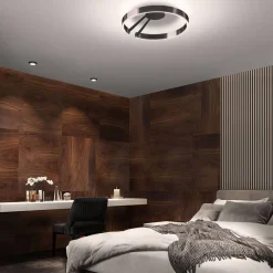 Occhio Mito aura 60 narrow LED Deckenleuchte, Base: schwarz matt