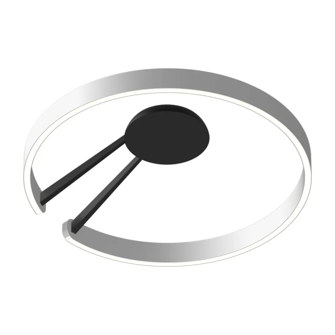 Occhio Mito aura 60 narrow LED Deckenleuchte, Base: schwarz matt